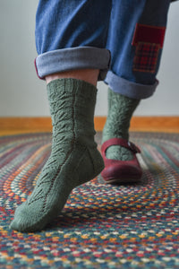 Wild Leaf Socks Pattern