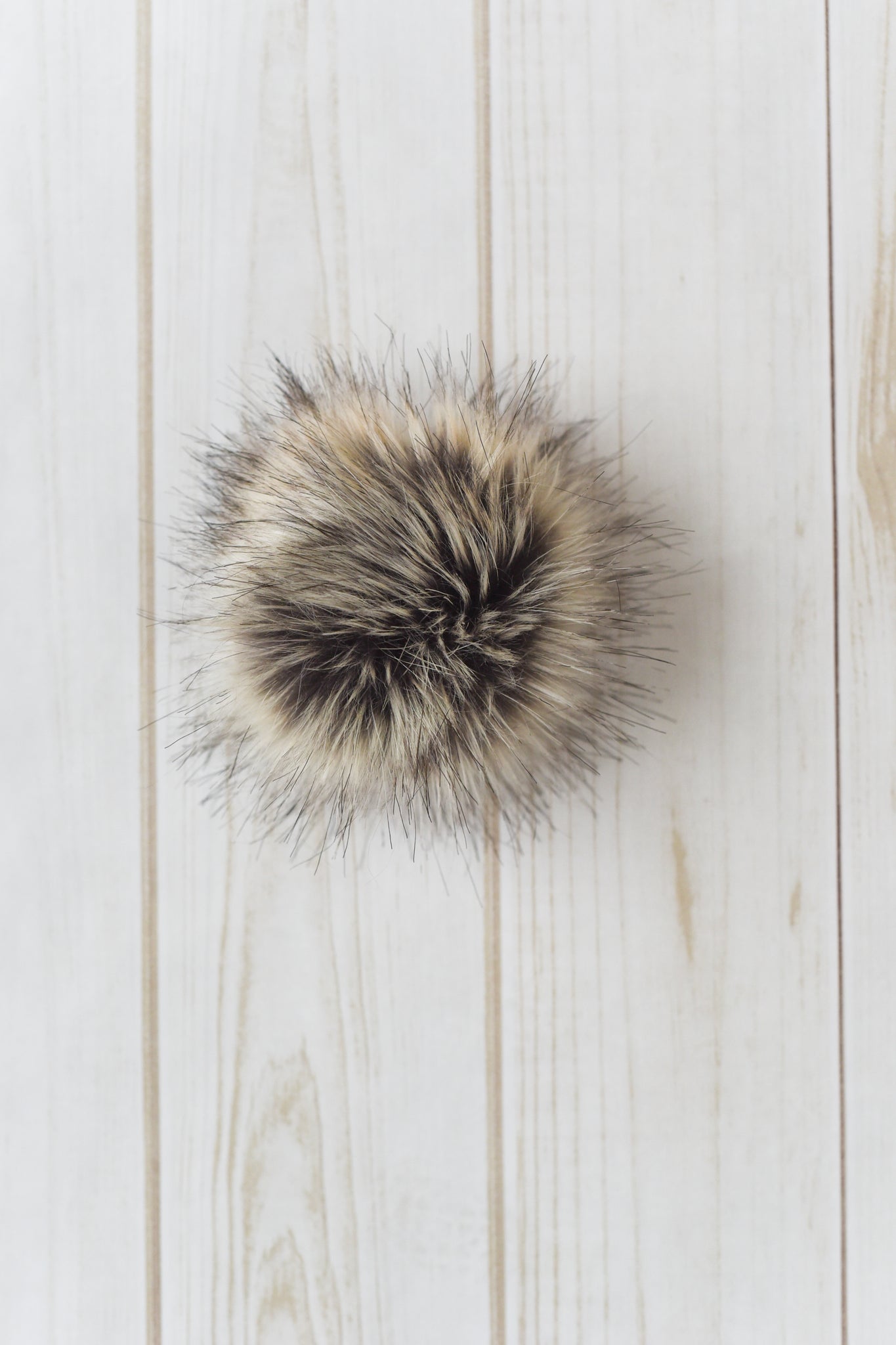 Faux Fur Snap On Pom Pom – Firefly Fibers