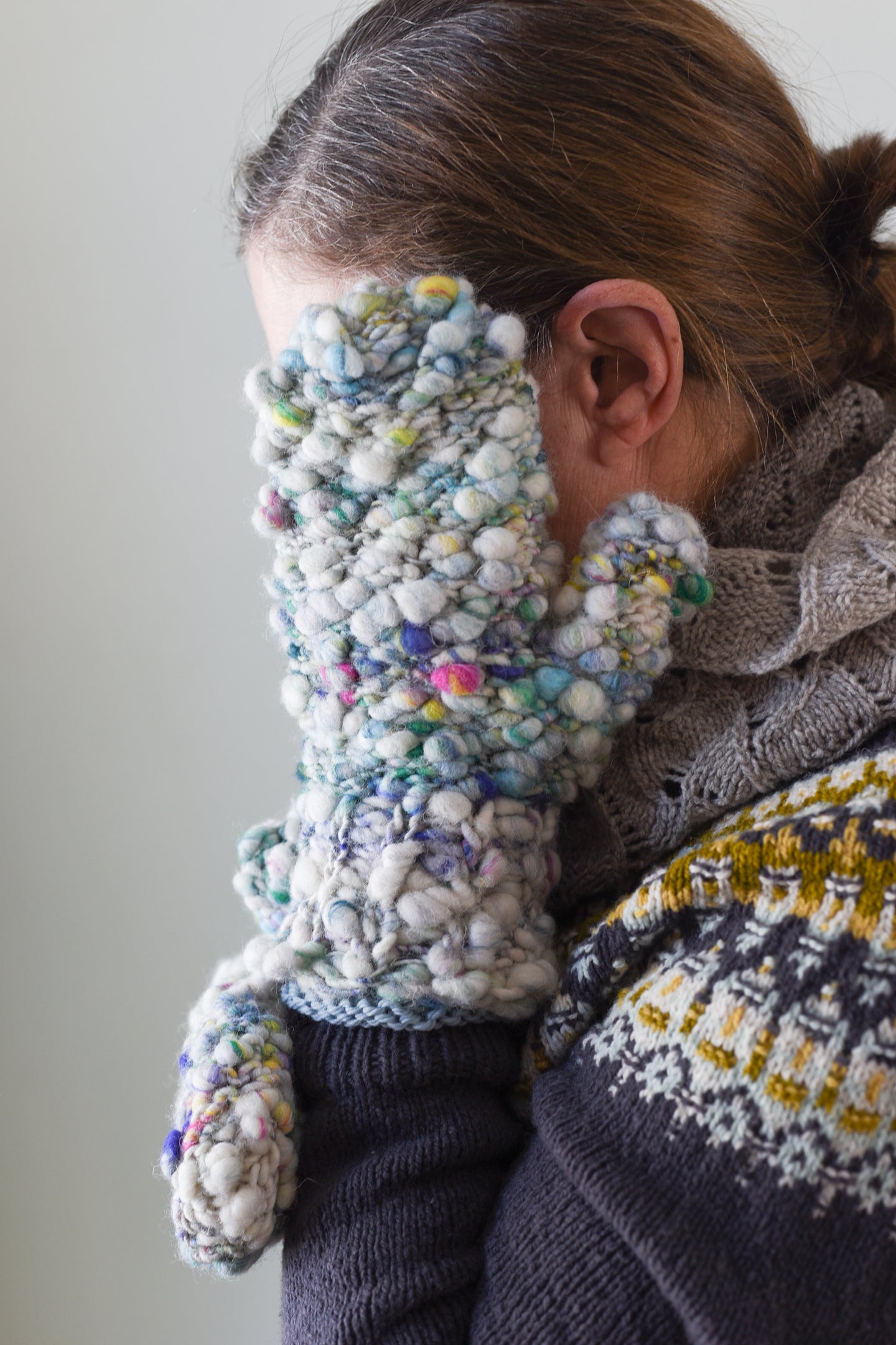 Knit Collage Mittens - Two Patterns