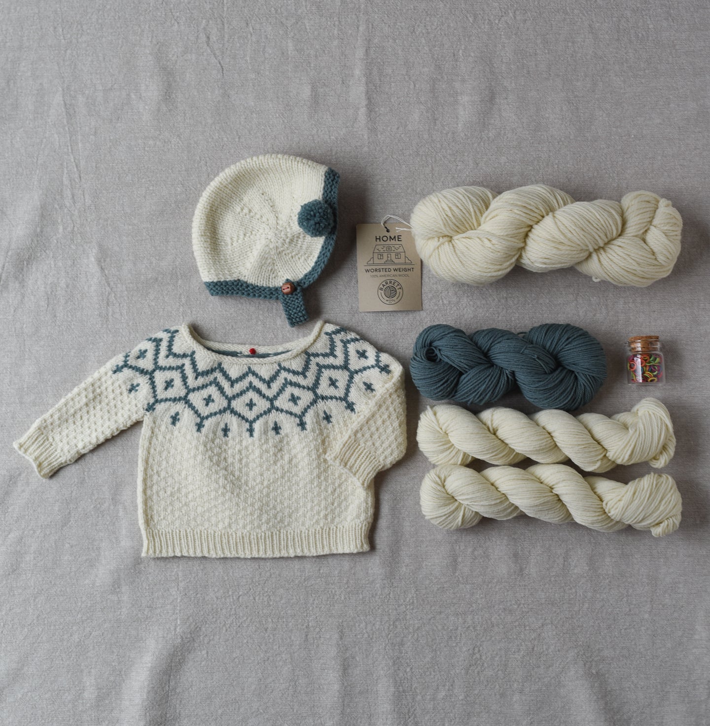 Snowfall Sweater & Leia Bonnet Kit