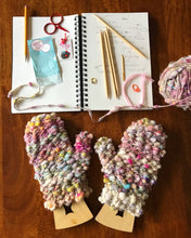 Knit Collage Mitten Kit - Daisy Chain