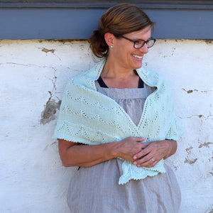 Snowy Pine Shawl in Home Fingering Weight