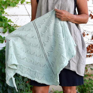 Snowy Pine Shawl in Home Fingering Weight